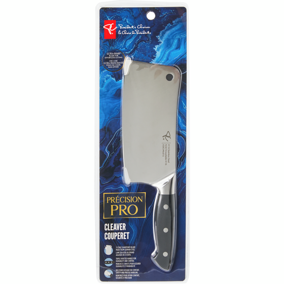 President's Choice Precision Pro Cleaver Knife 1 ea, $18.94/1ea