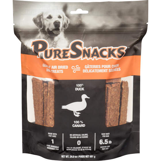 PureSnacks Gently Air Dried Dog Treats 100% Duck 681x681.0 g, $4.11/100g