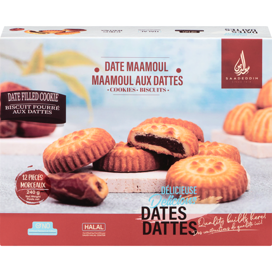Saadeddin Date Maamoul 240 g, $4.16/100g