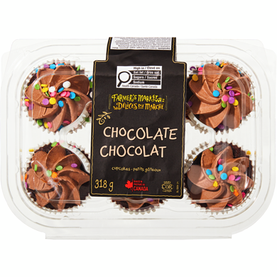 Farmer's Market Chocolate Cupcakes 318 g, $1.57/100g