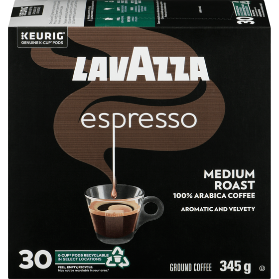 Lavazza Espressso, Medium Roast, K-Cup Coffee Pods, 30 Count 30 ea, $0.97/1ea