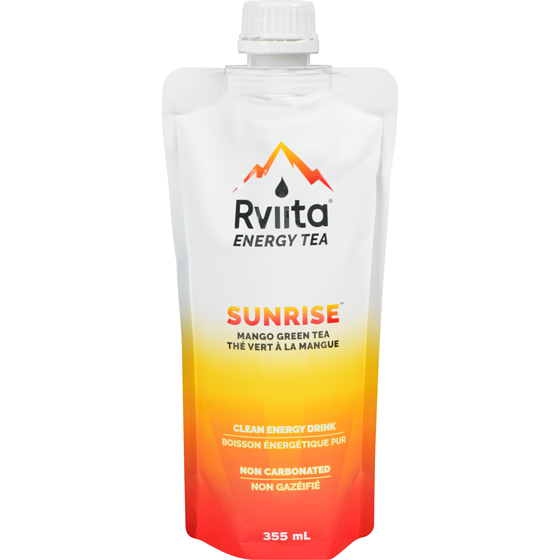 Rviita Clean Energy Drink Sunrise Mango Green Tea Summer Edition 355 ml, $1.41/100ml