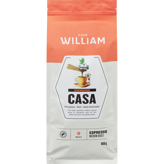 Cafe William Spartivento Café Beans Espresso Casa 800 g, $3.25/100g