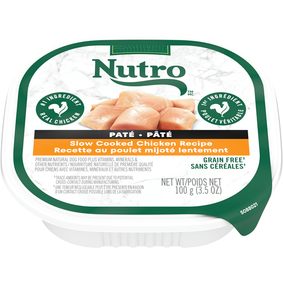 Nutro Dog Food Paté Slow Cooked Chicken Recipe 100 g, $2.39/100g