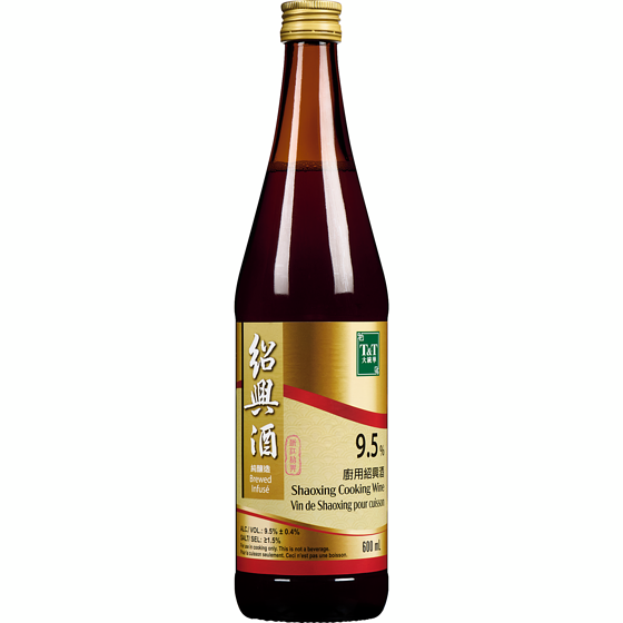 T&T Vin de cuisine Shaoxing 600 ml, 0,50 $/100ml