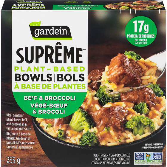 Gardein Suprême Plant-Based Bowls Be'f & Broccoli 255 g, $3.13/100g