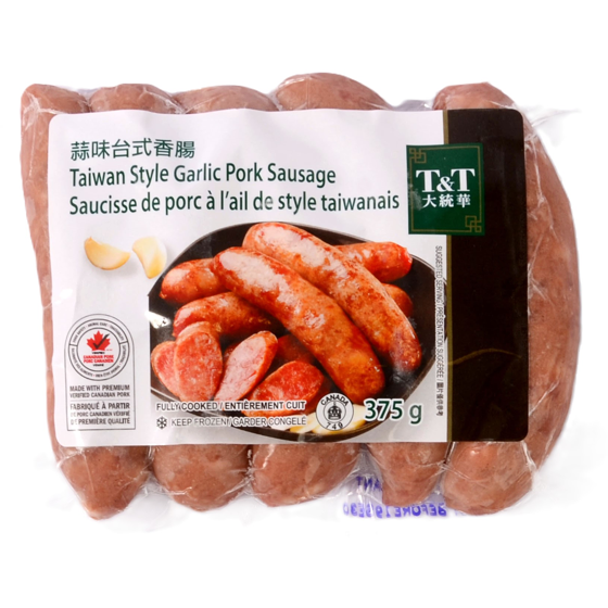 T&T Taiwan Style Garlic Pork Sausage 375 g, $1.86/100g