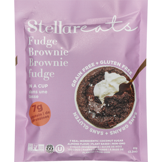 Stellareats Fudge Brownie In A Cup 61 g, $6.54/100g