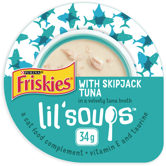 Purina Friskies Lil' Soups Cat Treats Skipjack Tuna 34 g, $4.38/100g