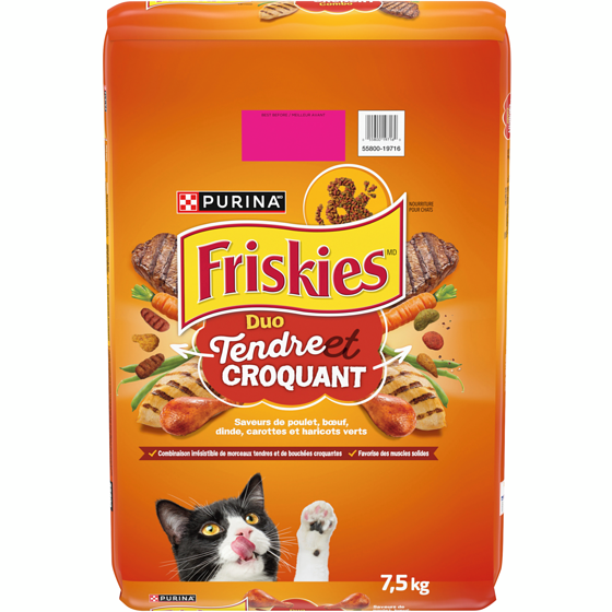 Purina Friskies nourriture sèche pour chats tendre et croquant 7.5 kg, 0,48 $/100g