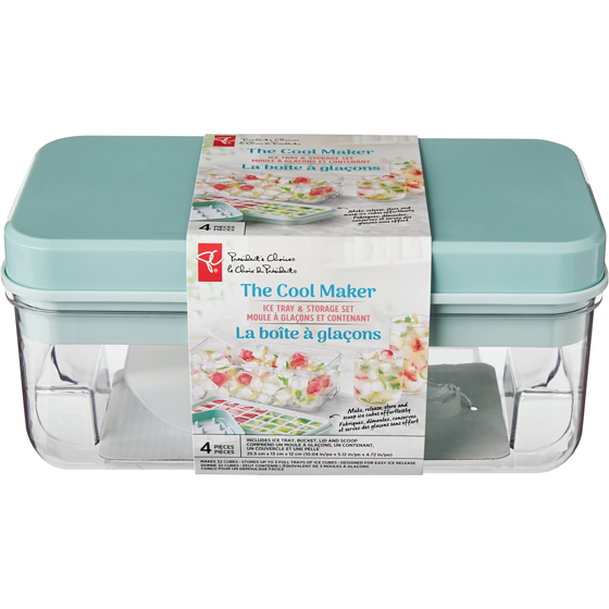 President's Choice The Cool Maker Ice Tray and Storage 4 Piece Set 1 ea, $12.00/1ea
