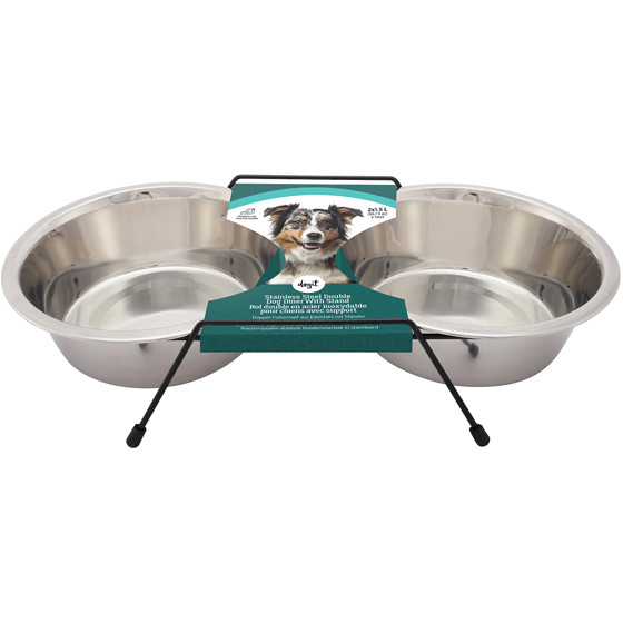 Dogit Stainless Steel Double Bowls, Large 1 ea, $25.99/1ea