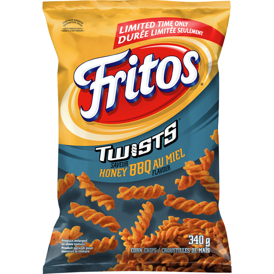 Fritos Croustilles de maïs Twists saveur BBQ au miel 340 g, 1,47 $/100g