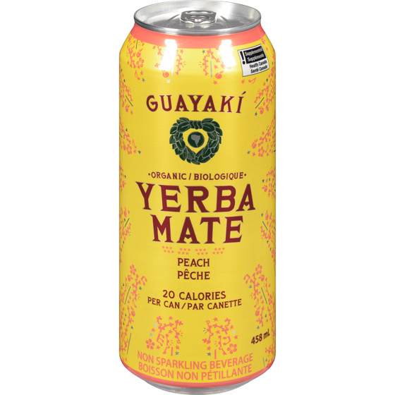 Guayaki Yerba mate boisson non pétillante pêche 458 ml, 0,55 $/100ml
