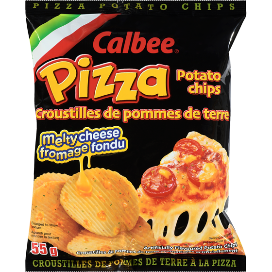 Calbee Artificially Flavoured Potato Chips Pizza 55 g, $4.55/100g