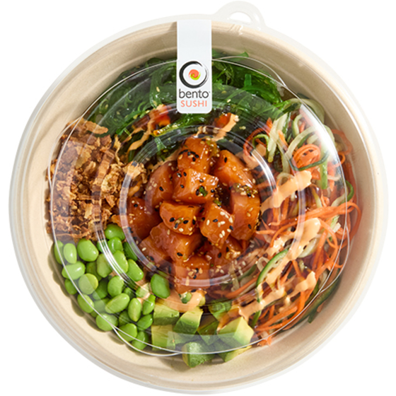 Bento Salmon Poke Bowl 437 g, $3.20/100g