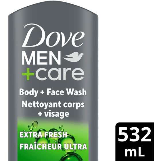 Dove Hydratant Confort Propre Gel Douche et Visage  532 ml, 1,88 $/100ml