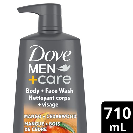 Dove Rejuvenating Mango + Cedarwood Body and Face Wash for Men 710 ml, $1.27/100ml