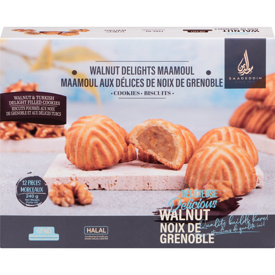 Saadeddin Walnut Delights Maamoul 240 g, $4.16/100g
