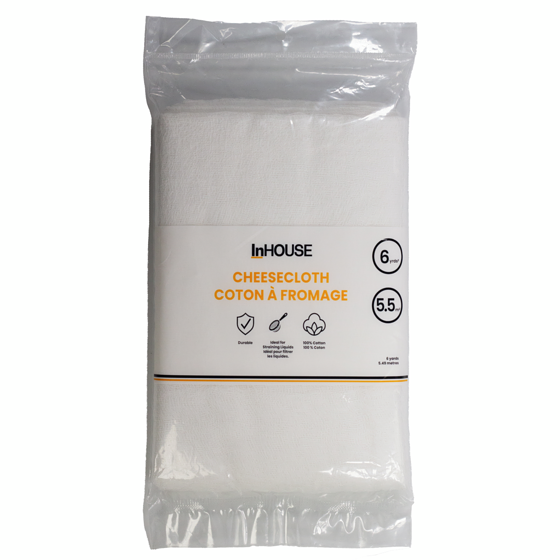 InHouse 6 Yards Cheesecloth White 1 ea, $6.00/1ea