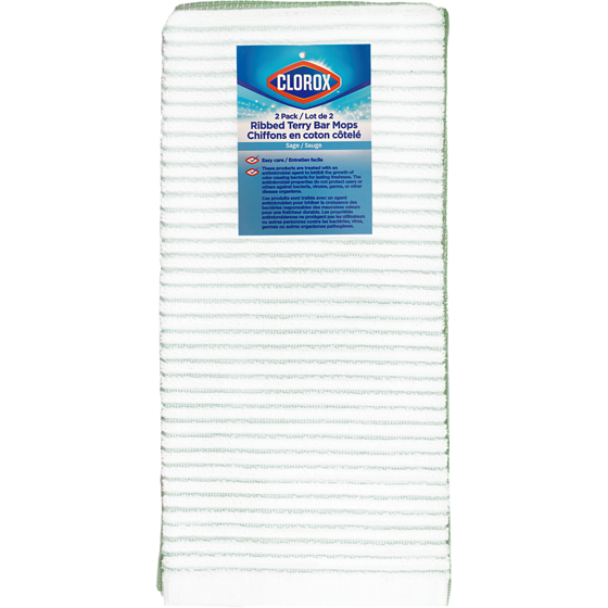 Clorox Ensemble 2 Lot Terry Rib Kt Sauge 2 ea, 7,50 $/1ch
