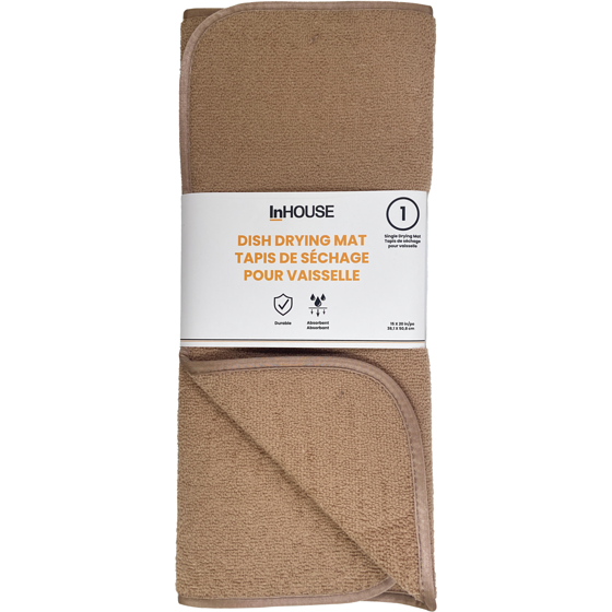 InHouse Drying Mats Dark Tan 1 ea, $6.00/1ea