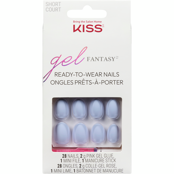 Kiss Gel Fantasy Ready-To-Wear Nails Short 1 ea, $14.99/1ea