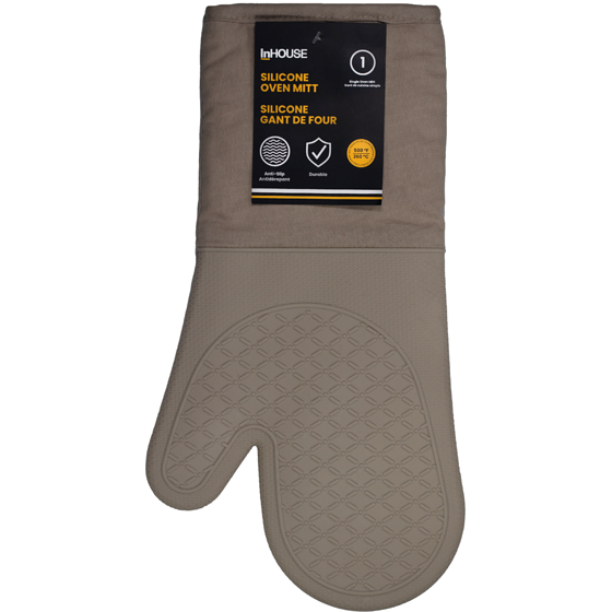 InHouse Premium Silicone Oven Mitt Tan 1 ea, $9.00/1ea