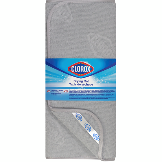 Clorox Tapis De Séchage Embossé Avec Dos En Maille Gris 1 ea, 10,00 $/1ch