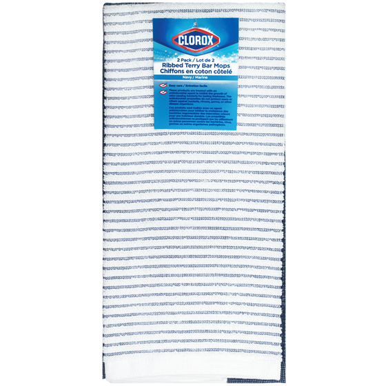 Clorox 2 Pack Terry Rib Kt Set Navy 2 ea, $7.50/1ea