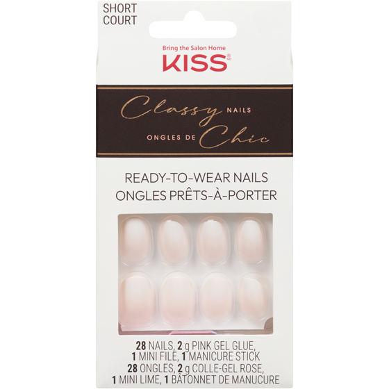 Kiss Classy Nails Ready-To-Wear Nails Short 1 ea, $14.99/1ea