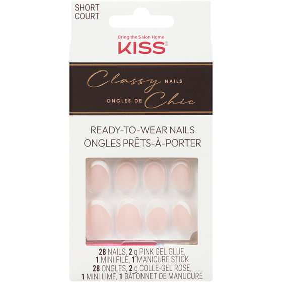 Kiss Classy Nails Ready-To-Wear Nails Short 1 ea, $14.99/1ea