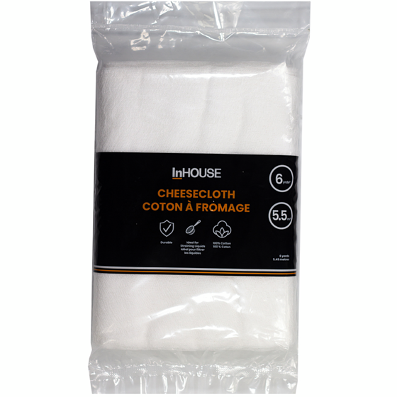 InHouse Premium 6 Yards Cheesecloth White 6 ea, $0.75/1ea