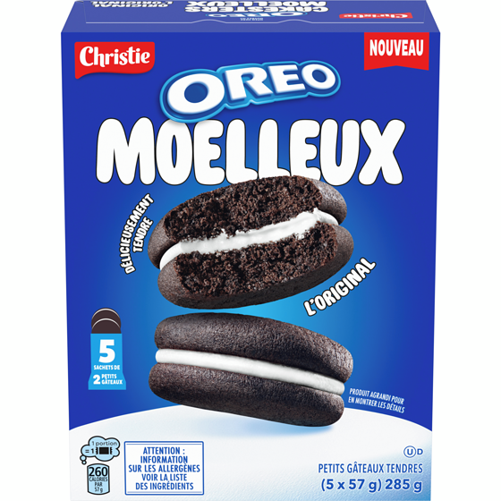 Christie OREO Moelleux Petits gâteaux tendres, L'Original 285 g, 2,28 $/100g