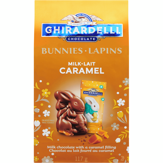 Ghirardelli Easter Bunnies Caramel Milk Chocolate Bag 117 g, $8.55/100g