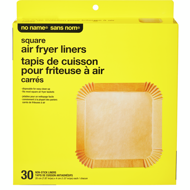 No Name Square Air Fryer Liners 30 Pack 30 ea, $0.13/1ea