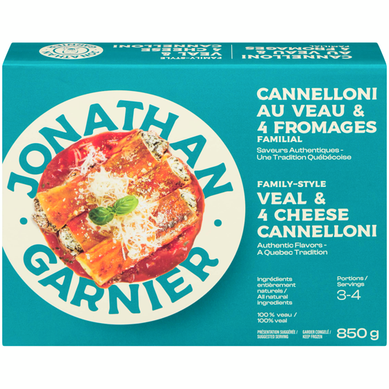 Jonathan Garnier Veal & 4 Cheese Cannelloni 850 g, $1.18/100g