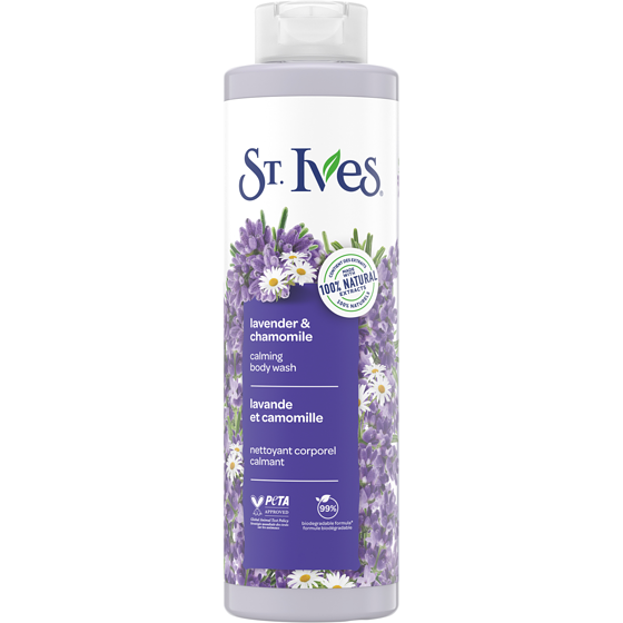 St Ives Calming Body Wash for Women, Lavender & Chamomile 650 ml, $0.96/100ml