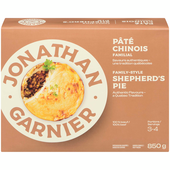 Jonathan Garnier Pâté chinois 850 g, 1,18 $/100g