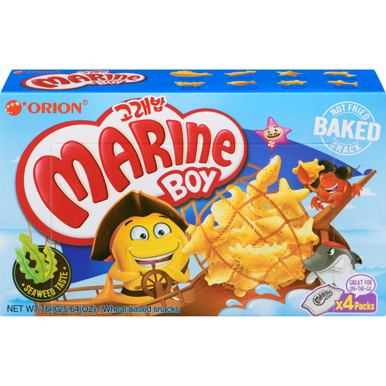 Orion Seaweed Flavour Cracker Marine Boy 160 g, $2.81/100g