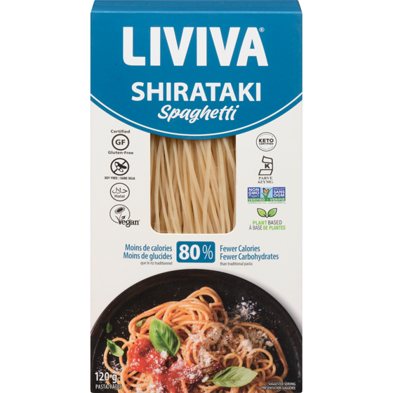 LIVIVA Pasta Dried Shirataki Spaghetti 120 g, $4.16/100g