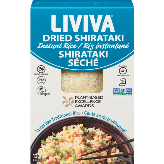 LIVIVA Rice Dried Shirataki Instant Rice 120 g, $4.16/100g
