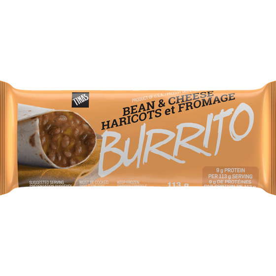 TINA'S Burrito haricots et fromage 113 g, 1,58 $/100g