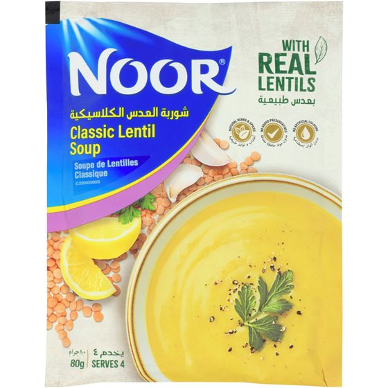 Noor Soupe de lentilles classique 80 g, 2,24 $/100g