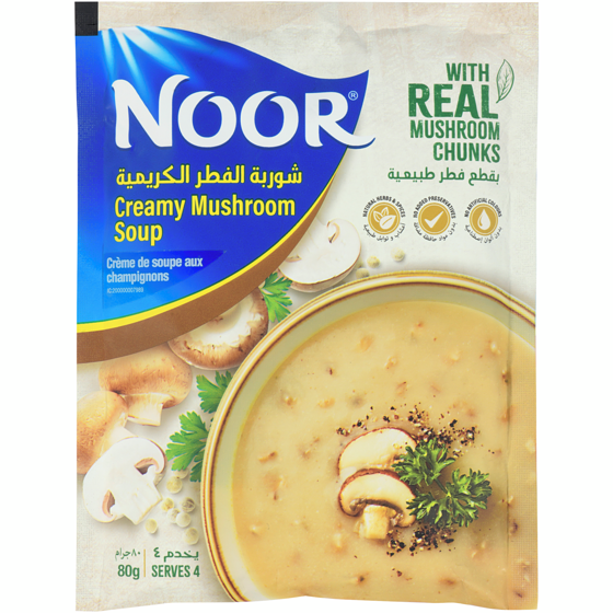 Noor Crème de soupe aux champignons 80 g, 2,24 $/100g