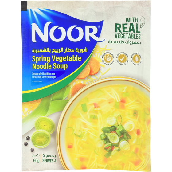 Noor Soupe de nouilles aux légumes de printemps 60 g, 2,98 $/100g