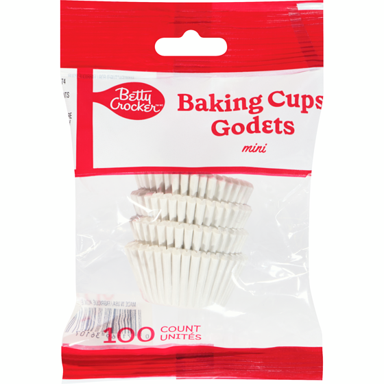 Betty Crocker Baking Cups Mini 100 ea, $0.02/1ea