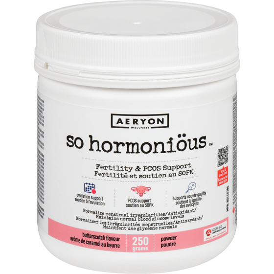Aeryon Wellness So Hormoniöus Fertility & Pcos Support Powder Butterscotch Flavour 250 g, $17.60/100g