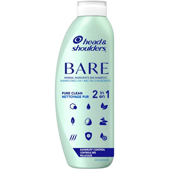 Head & Shoulders BARE Pure Clean 2in1 Dandruff Shampoo and Conditioner, Anti-Dandruff Treatment 400 ml, $4.00/100ml