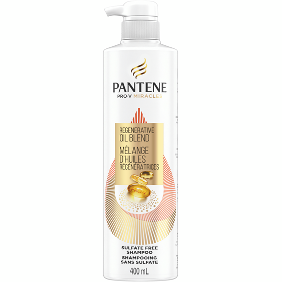 Pantene Pro-V Miracles Extreme Damage Care Regenerative Oil Blend Sulfate Free Shampoo 400 ml, $3.62/100ml